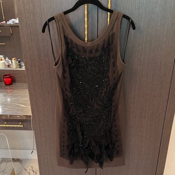 Foley + Corinna Black Embellished Mini Dress M NEW - Picture 1 of 17